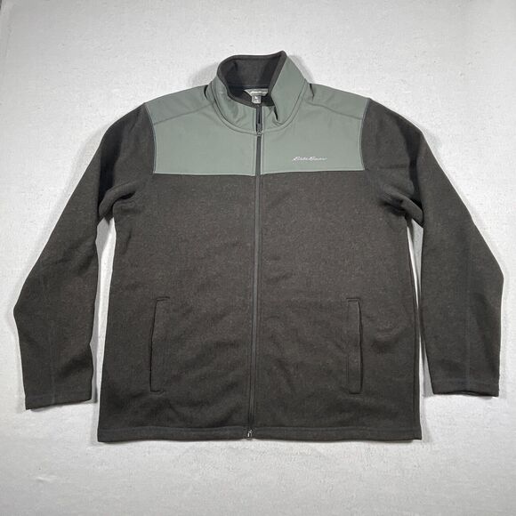 Eddie Bauer Radiator Pro Full Zip Fleece Brown Jacket‎ Men XL Better Sweater - Picture 1 of 13